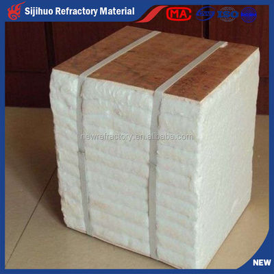 Refractaire coating Rigidizer Ceramic Fiber Blanket met bulk density 64/96/128/160kg/m3