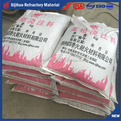 Refractaire gietijzerige kaggels voor open haarden Cement met SiO2-gehalte % 2-20%