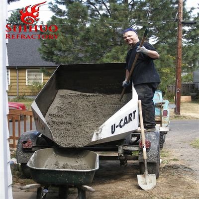 Oven met met staalvezel versterkt gietijzer cement 1-3 mm 90-97% Al2O3