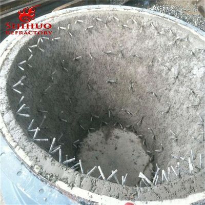 Oven met met staalvezel versterkt gietijzer cement 1-3 mm 90-97% Al2O3