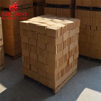 Geel aluminium blok vuur klei baksteen 230*114*65 mm voor hoge temperatuur toepassingen
