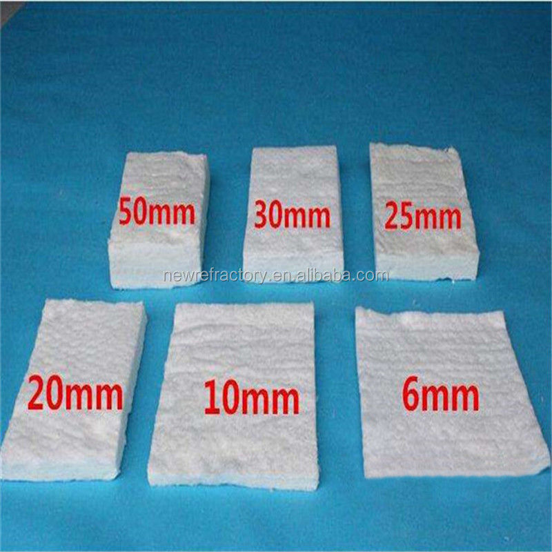 Refractaire coating Rigidizer Ceramic Fiber Blanket met bulk density 64/96/128/160kg/m3